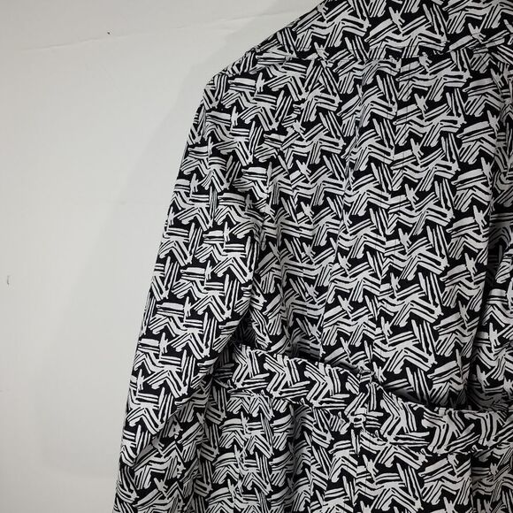 Style & Co double breasted black & white pea coat - Picture 6 of 12